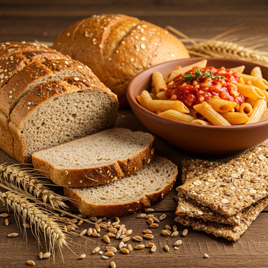 Wheat contains foods
